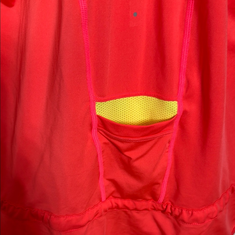 MPG Red Ruffled Relaxed Tank Top - Picture 4 of 6